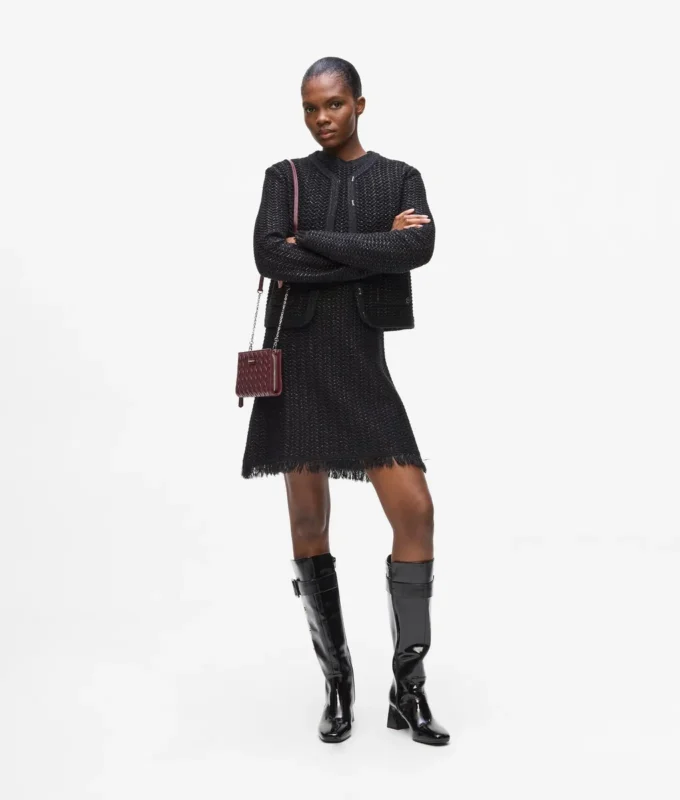 Strukturiertes Strickkleid Strukturiertes Strickkleid