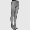 Strumpfhose mit Logo-Strasssteinen Strumpfhose mit Logo-Strasssteinen