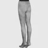 Strumpfhose mit Logo-Strasssteinen Strumpfhose mit Logo-Strasssteinen