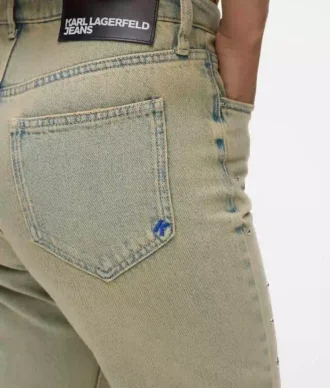 STUDDED HIGH-RISE STRAIGHT JEANS STUDDED HIGH-RISE STRAIGHT JEANS