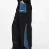 Sweathose mit Denim-Einsatz Sweathose mit Denim-Einsatz