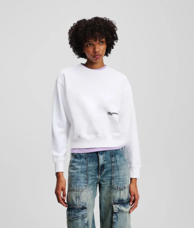 SWEATSHIRT MIT BLUMENMUSTER SWEATSHIRT MIT BLUMENMUSTER