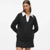 Sweatshirt mit charakteristischem Kragen Sweatshirt mit charakteristischem Kragen