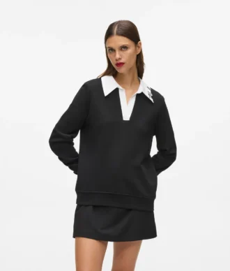 Sweatshirt mit charakteristischem Kragen