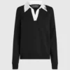 Sweatshirt mit charakteristischem Kragen Sweatshirt mit charakteristischem Kragen
