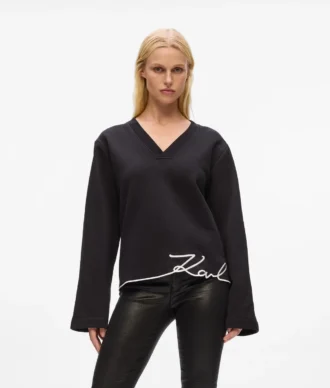 Sweatshirt mit charakteristischem Saum Sweatshirt mit charakteristischem Saum