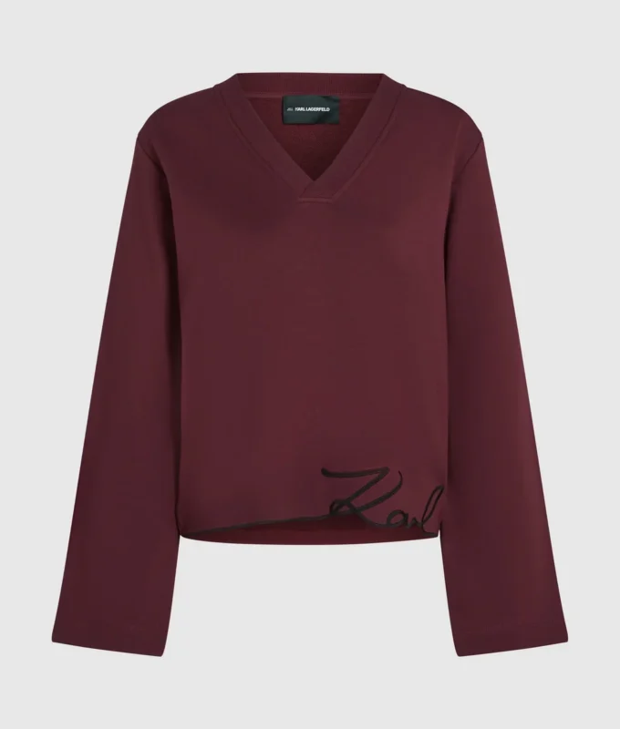 Sweatshirt mit charakteristischem Saum Sweatshirt mit charakteristischem Saum
