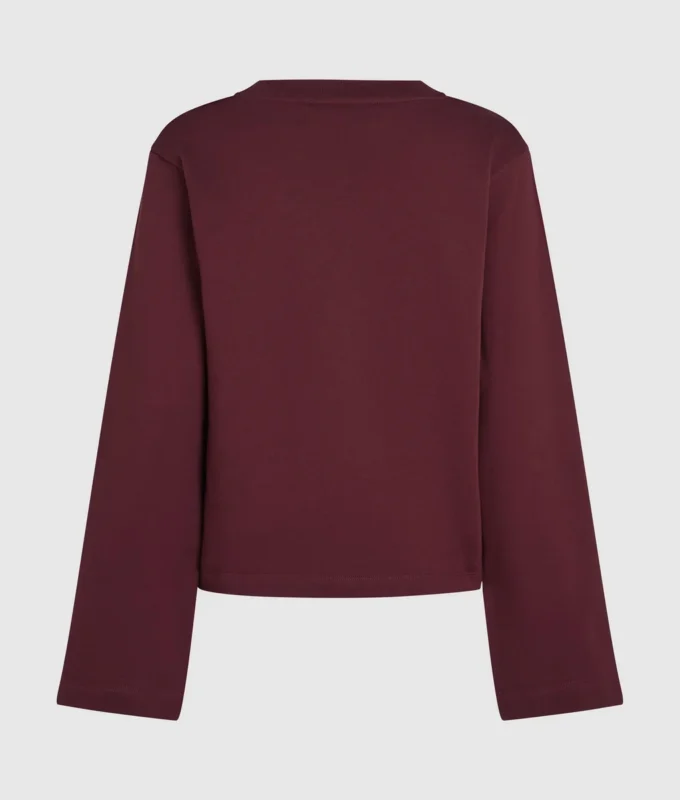 Sweatshirt mit charakteristischem Saum Sweatshirt mit charakteristischem Saum