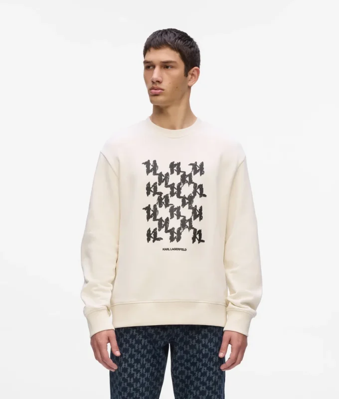 Sweatshirt mit grafischem Monogramm