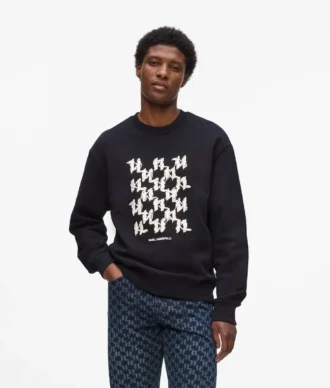 Sweatshirt mit grafischem Monogramm