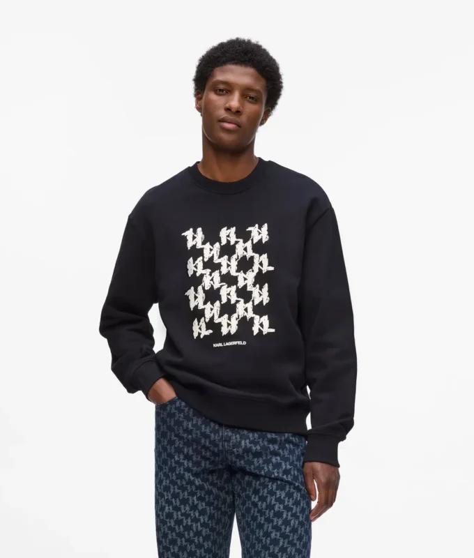 Sweatshirt mit grafischem Monogramm