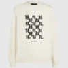 Sweatshirt mit grafischem Monogramm
