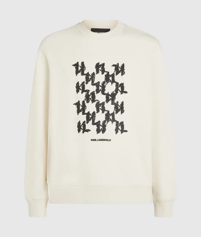 Sweatshirt mit grafischem Monogramm