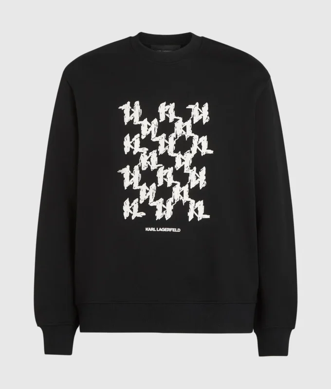 Sweatshirt mit grafischem Monogramm