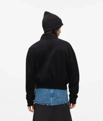 Sweatshirt mit halbem Reißverschluss