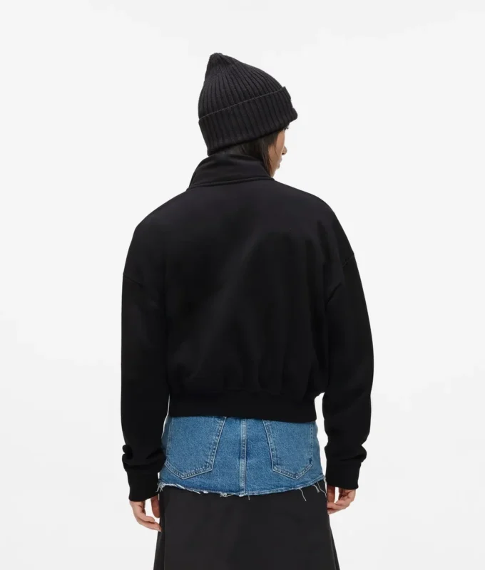 Sweatshirt mit halbem Reißverschluss Sweatshirt mit halbem Reißverschluss