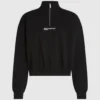 Sweatshirt mit halbem Reißverschluss Sweatshirt mit halbem Reißverschluss