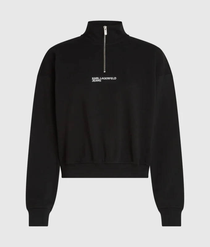 Sweatshirt mit halbem Reißverschluss Sweatshirt mit halbem Reißverschluss