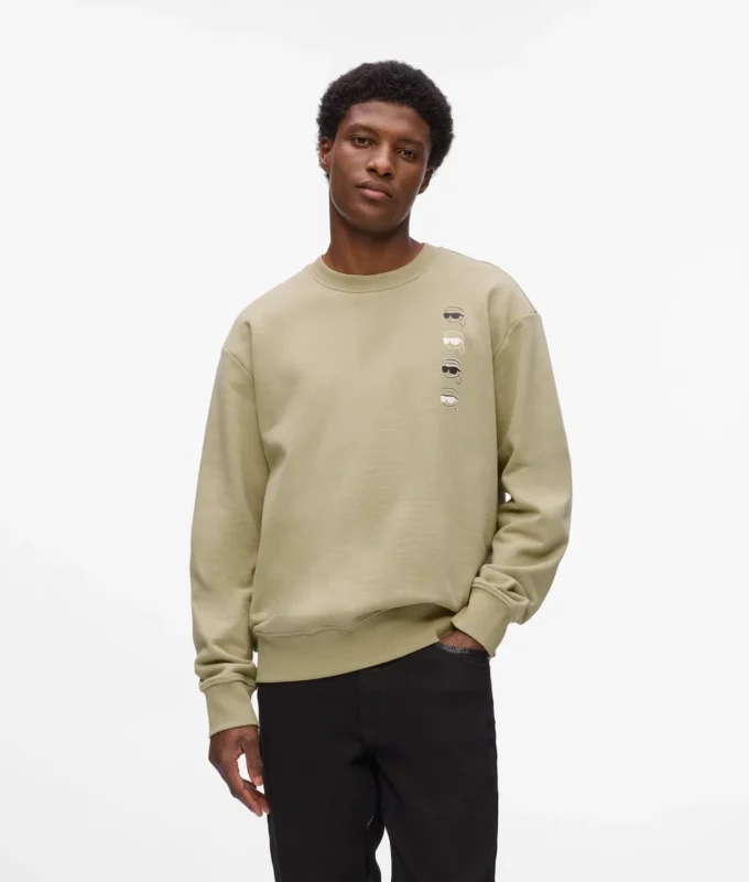Sweatshirt mit Ikon-Print