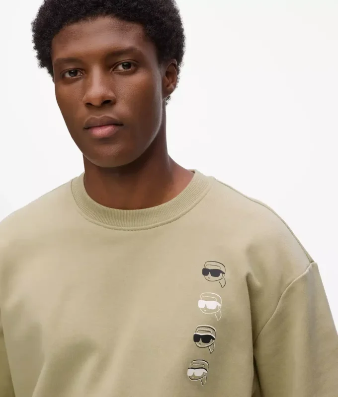 Sweatshirt mit Ikon-Print
