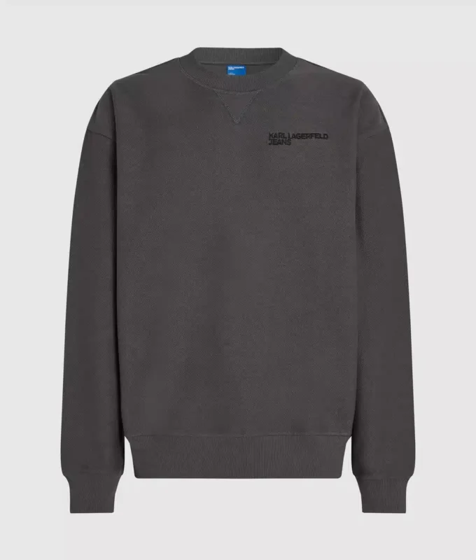 Sweatshirt mit Innenseite nach außen