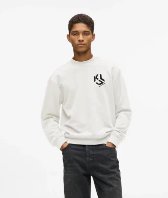 Sweatshirt mit Monogramm-Patch