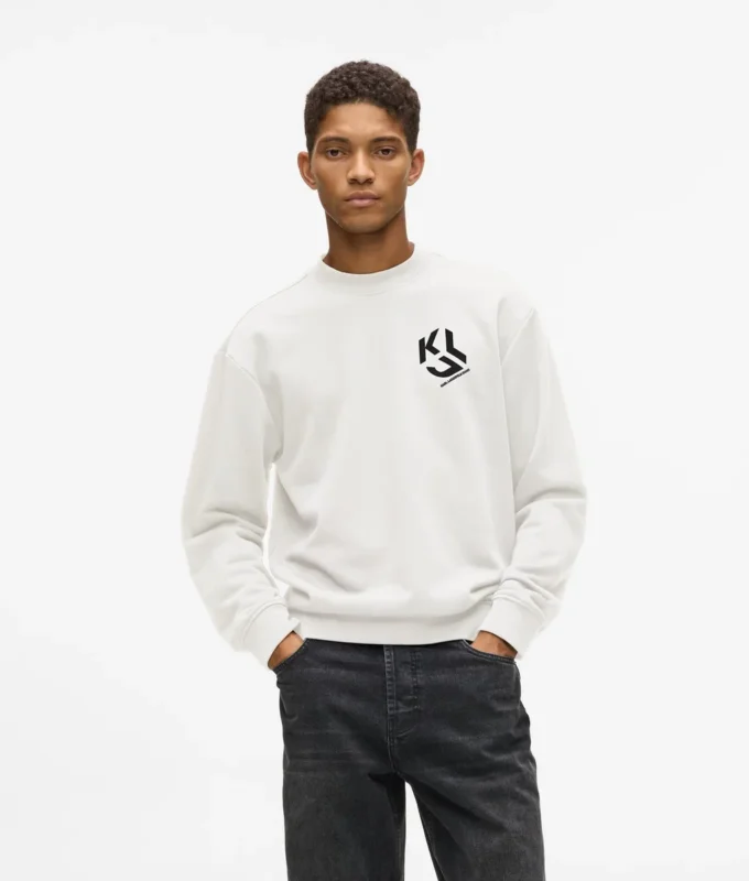 Sweatshirt mit Monogramm-Patch Sweatshirt mit Monogramm-Patch