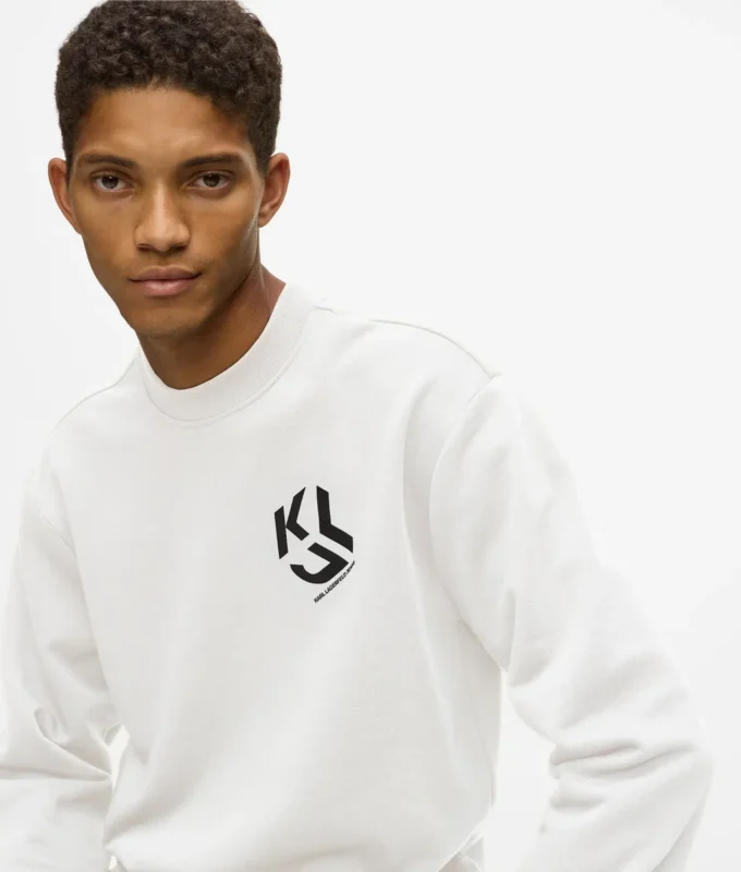 Sweatshirt mit Monogramm-Patch Sweatshirt mit Monogramm-Patch