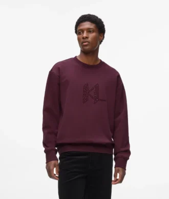 Sweatshirt mit Pailletten-Monogramm Sweatshirt mit Pailletten-Monogramm