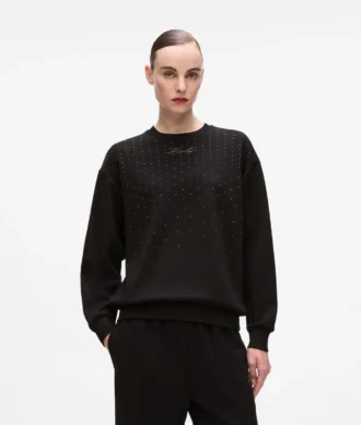 Sweatshirt mit Strasssteinen