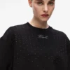 Sweatshirt mit Strasssteinen Sweatshirt mit Strasssteinen