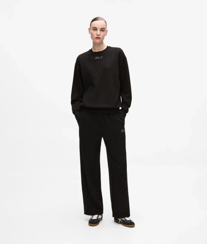 Sweatshirt mit Strasssteinen Sweatshirt mit Strasssteinen