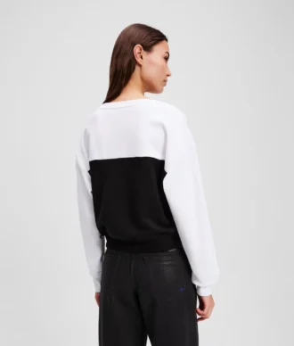 SWEATSHIRT MIT V-AUSSCHNITT