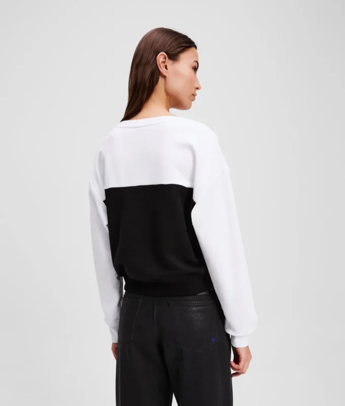 SWEATSHIRT MIT V-AUSSCHNITT SWEATSHIRT MIT V-AUSSCHNITT