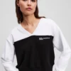 SWEATSHIRT MIT V-AUSSCHNITT SWEATSHIRT MIT V-AUSSCHNITT