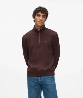 Sweatshirt mit Viertelreißverschluss Sweatshirt mit Viertelreißverschluss
