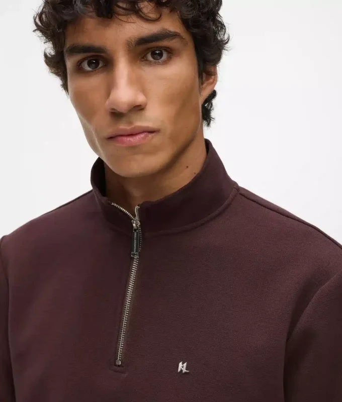 Sweatshirt mit Viertelreißverschluss Sweatshirt mit Viertelreißverschluss