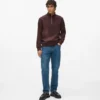 Sweatshirt mit Viertelreißverschluss Sweatshirt mit Viertelreißverschluss