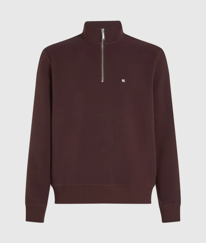 Sweatshirt mit Viertelreißverschluss Sweatshirt mit Viertelreißverschluss