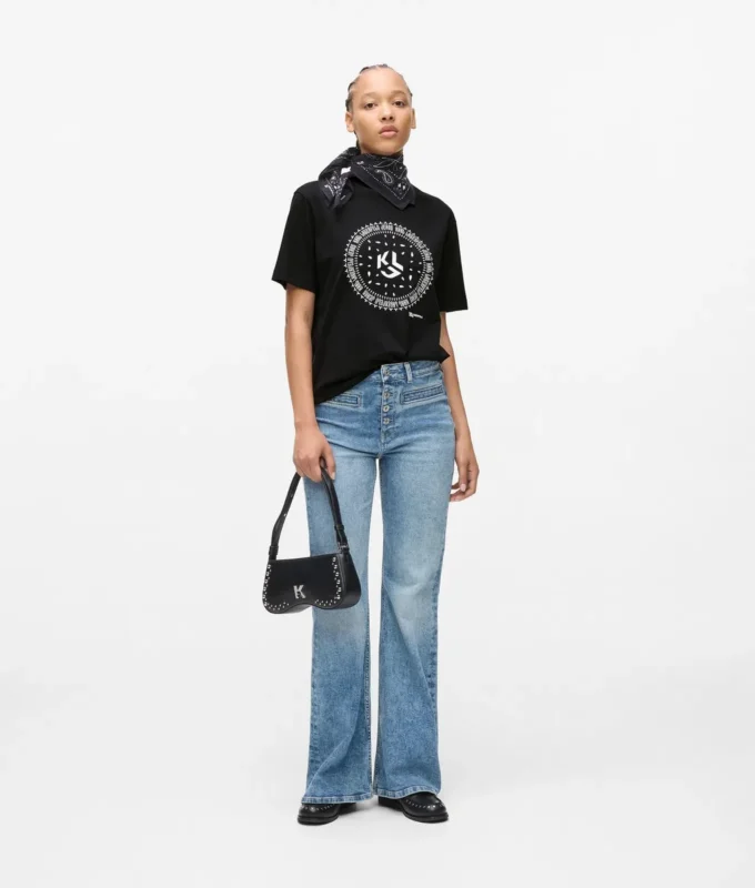 T-Shirt mit Bandana-Logo T-Shirt mit Bandana-Logo