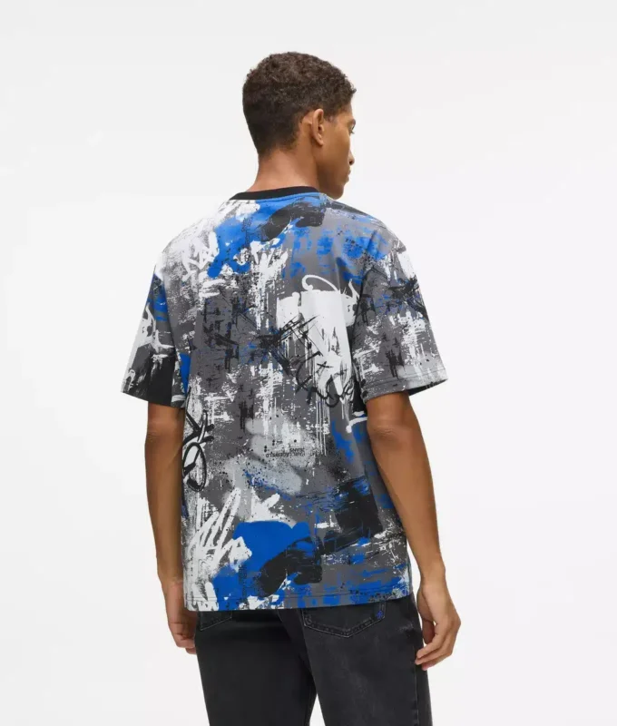 T-Shirt mit durchgehendem Farbeffekt