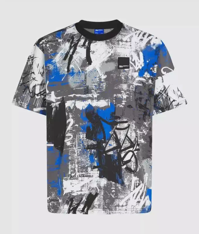 T-Shirt mit durchgehendem Farbeffekt