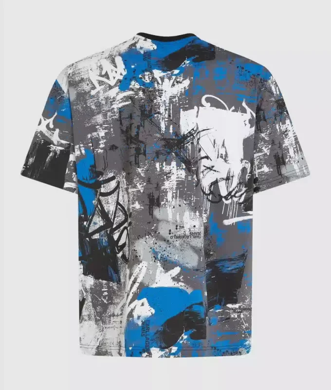 T-Shirt mit durchgehendem Farbeffekt