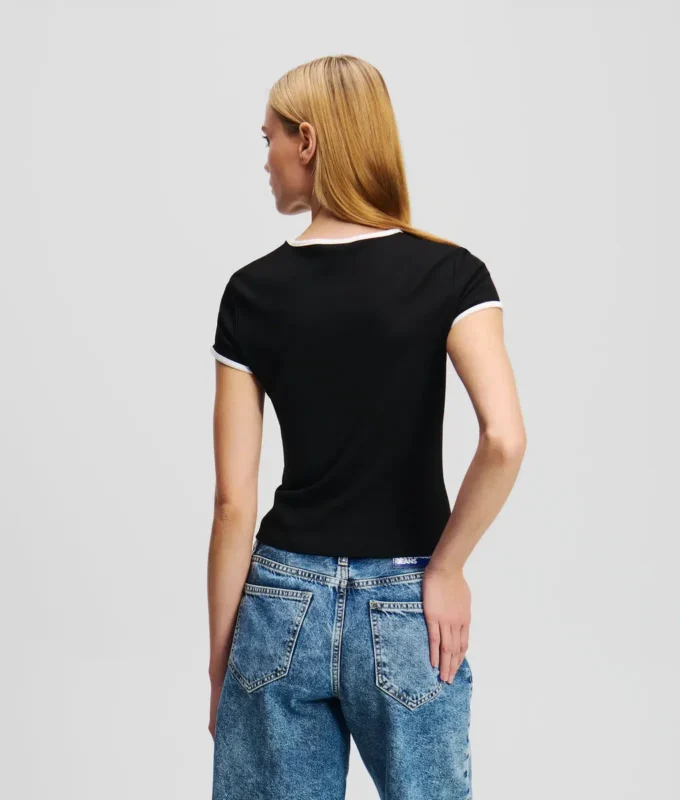 T-SHIRT MIT FLÜGELÄRMELN