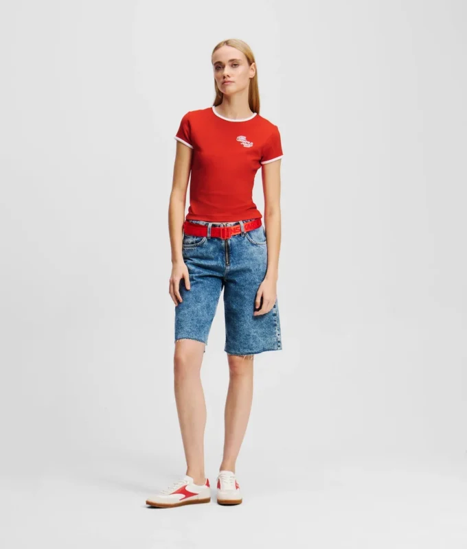 T-SHIRT MIT FLÜGELÄRMELN