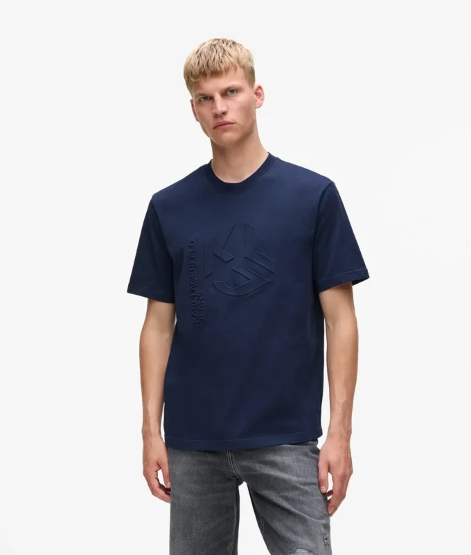 T-Shirt mit geprägtem Monogramm T-Shirt mit geprägtem Monogramm