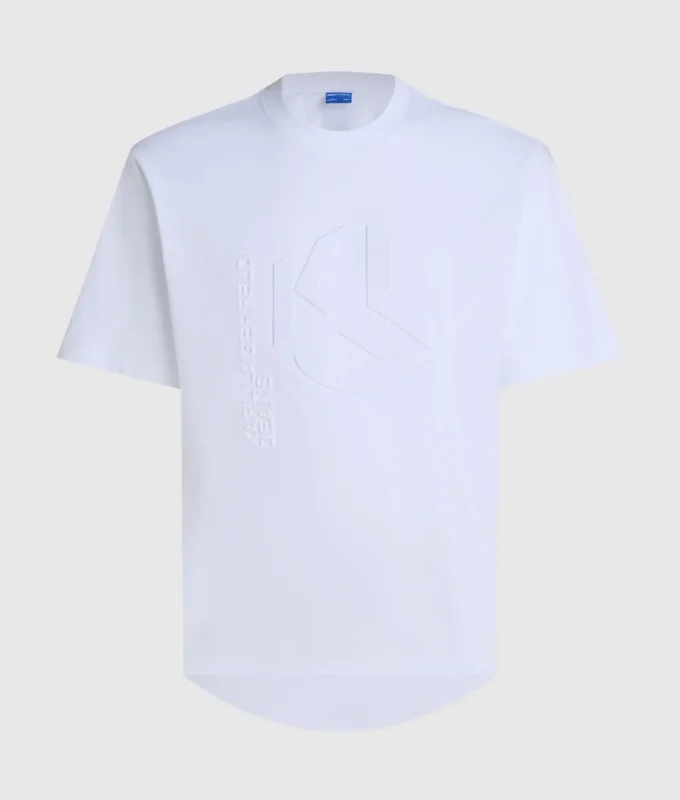 T-Shirt mit geprägtem Monogramm