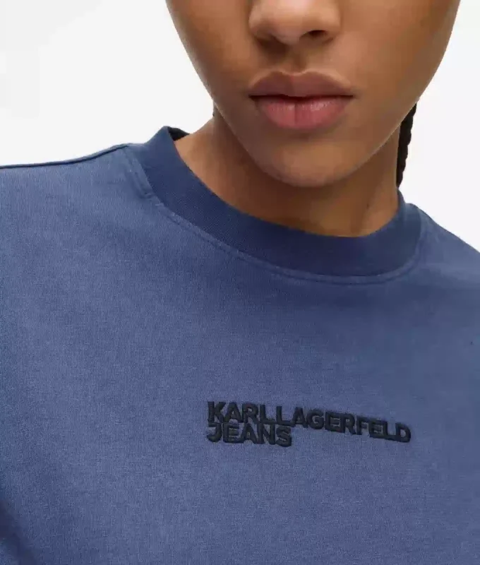 T-Shirt mit gewaschenem Logo T-Shirt mit gewaschenem Logo