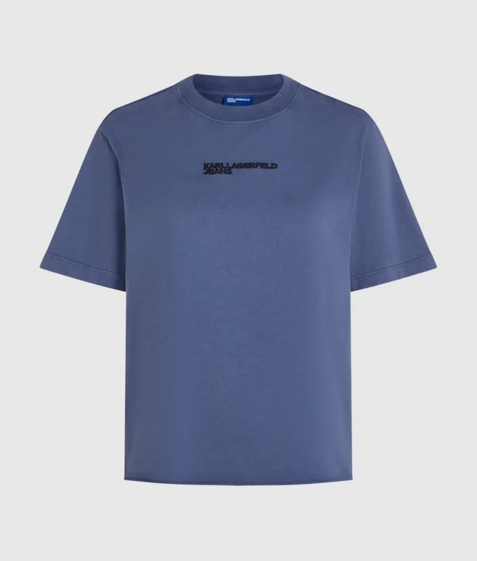 T-Shirt mit gewaschenem Logo T-Shirt mit gewaschenem Logo