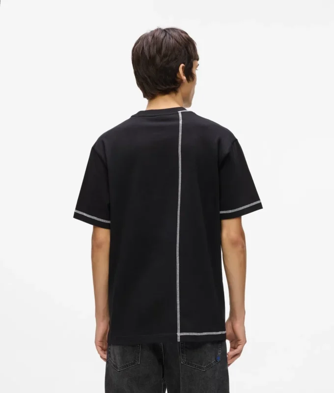 T-Shirt mit Kontrastnähten